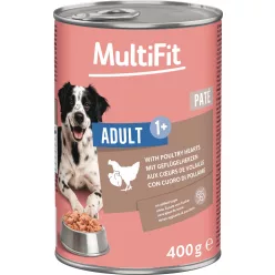   MultiFit Hrană umedă pentru câini adulți, cu pasăre 400 g