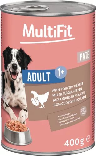 MultiFit Hrană umedă pentru câini adulți, cu pasăre 400 g