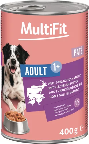 MultiFit Hrană pentru câini adulți cu aromă mixtă 400 g