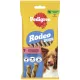 Pedigree Rodeo Duos Hrană complementară cu aromă de pui și șuncă pentru câini adulți 7 buc, 123 g