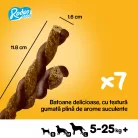 Pedigree Rodeo Duos Hrană complementară cu aromă de vită și brânză pentru câini adulți, 7 buc 123 g