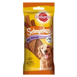   Pedigree Schmackos Hrană complementară pentru câini adulți, 5 buc, 36 g