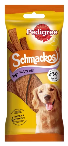 Pedigree Schmackos Hrană complementară pentru câini adulți, 5 buc, 36 g
