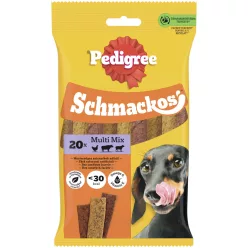   Pedigree Schmackos Hrană complementară pentru câini adulți, 20 buc, 144 g