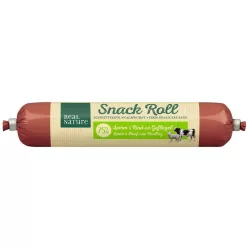   Real Nature Snack Roll Recompense pentru câini cu miel, vită și păsăre 80g