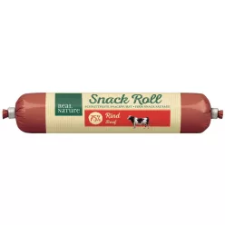   Real Nature Snack Roll Recompense pentru câini, cu vită 80g