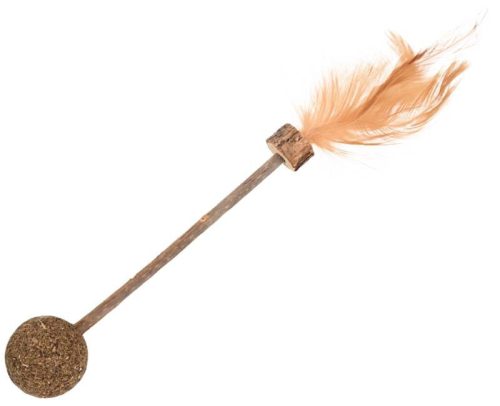 AniOne Jucărie pentru pisici, bețe Matatabi și minge cu iarba pisicii, S