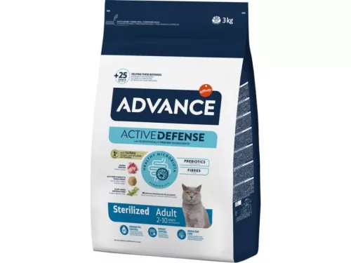 Advance Sterilized Hrană uscată pentru pisici sterilizate 3 kg