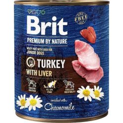   Brit Premium by Nature Hrană umedă pentru câini adulți, cu curcan și ficat 800g
