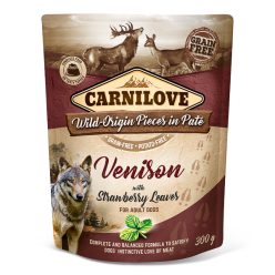   Carnilove Pouch Pate Hrană umedă pentru câini cu cerb și frunze de căpșuni 300 g