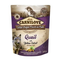   Carnilove Pouch Pate Hrană umedă pentru câini cu prepeliță și morcov 300 g