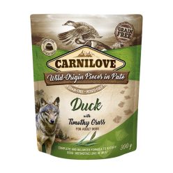  Carnilove Pouch Pate Adult Hrană umedă pentru câini cu raţă și iarbă 300 g