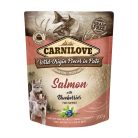 Carnilove Pouch Pate Puppy Hrană umedă pentru câini cu somon și afine 300 g