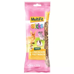   MultiFit Batoane pentru rozătoare, cu păpădie și păstârnac, 2 buc, 112 g