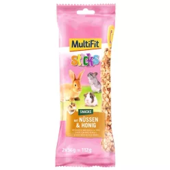 MultiFit Baton pentru rozătoare cu alune și miere, 2 buc.