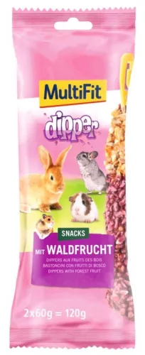 MultiFit Gustare pentru mamifere mici, cu fructe de pădure, 2 buc