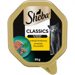   Sheba Classics Hrană umedă pentru pisici cu terină de pasăre 85 g