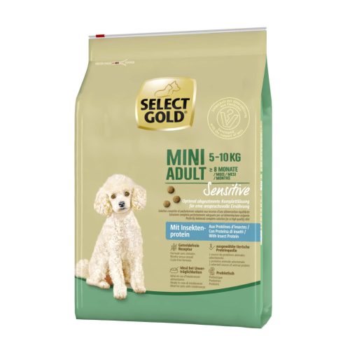 Select Gold Sensitive Hrană uscată pentru câini adulți de talie mică, cu proteine ​​din insecte 4kg