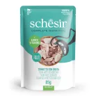 Schesir Hrană umedă completă pentru pisici cu ton și doradă în aspic 85 g