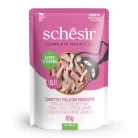 Schesir Hrană umedă completă pentru pisici adulte cu ton, pui și șuncă în aspic 85 g