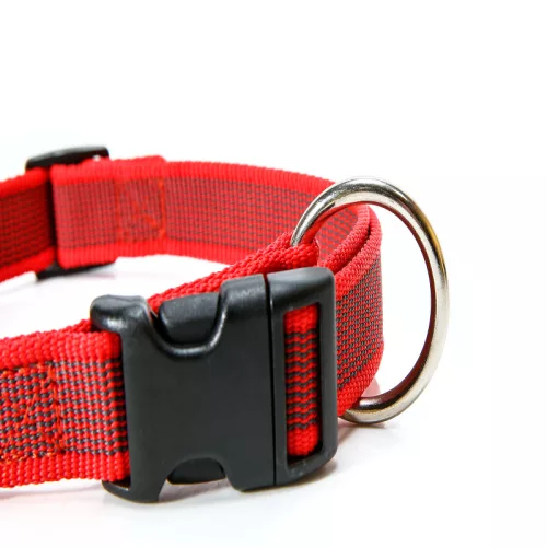 Julius K9 Zgardă pentru câine 27-42 cm roșu-gri