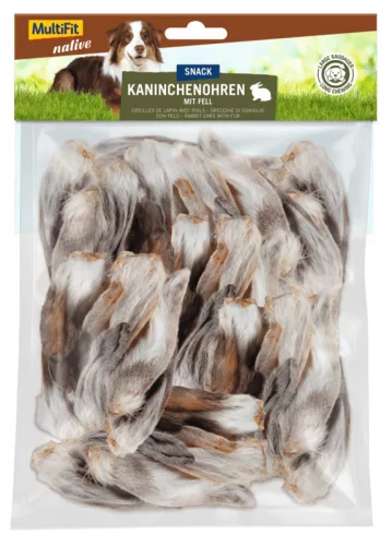 MultiFit Native Recompensă pentru câini, cu urechi de iepure 100 g