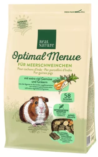 Real Nature Optim Menu Hrană pentru Porcușori de Guinea 1,5 kg