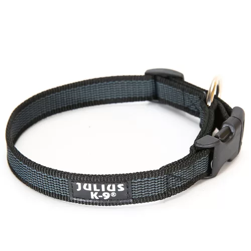 Julius K9 Zgardă pentru câine 39-65 cm negru-gri
