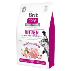   Brit Care Healthy Growth Hrană uscată pentru pisici junior, cu pui și curcan 2 kg