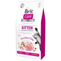   Brit Care Grain-Free Hrană uscată pentru pisici, cu pui și curcan 400 g