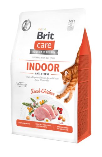 Brit Care Grain-Free Hrană uscată pentru pisici adulte de interior 400g
