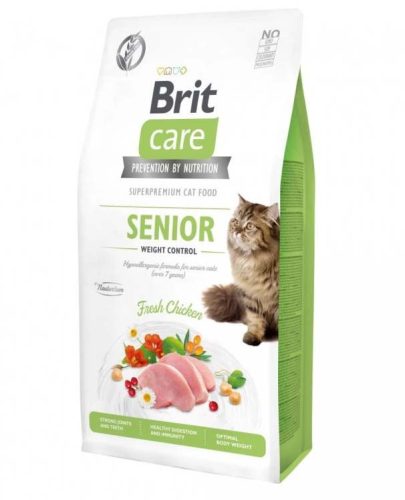 Brit Care Grain-Free Hrană uscată pentru pisici senior 2 kg
