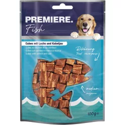   Premiere Snack It Cubes Recompense pentru câini cu somon și cod 100 g
