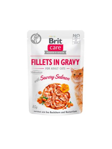 Brit Care Hrană pentru pisici adulte, cu somon 85g