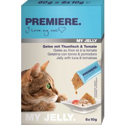  Premiere My Jelly Recompense pentru pisici, cu ton și roșii 6 x 15 g