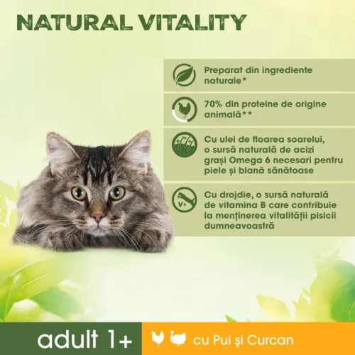 Perfect Fit Nature Vital hrană uscată pentru pisici, pui și curcan 650 g