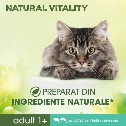 Perfect Fit Nature Vital hrană uscată pentru pisici, somon și pește alb 650 g