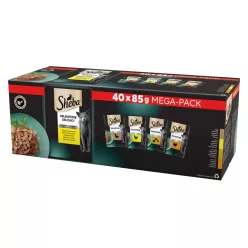   Sheba Hrană umedă pentru pisici adulte, selecții de pasăre în aspic 40 x 85 g