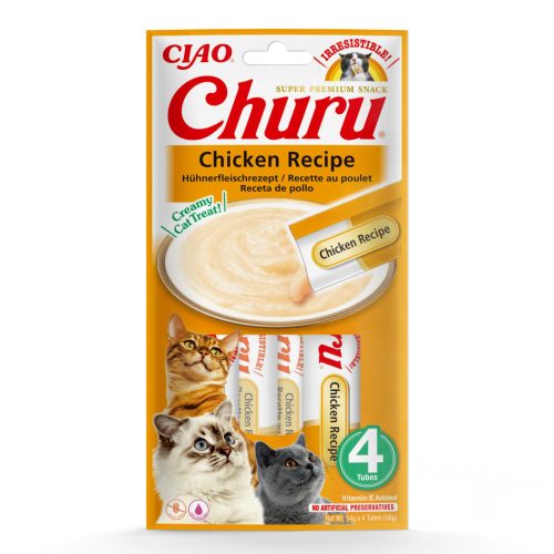 Churu Creamy Recompensă pentru pisici cu pui 4x14 g