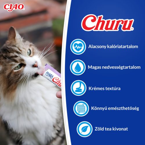 Churu Creamy Recompensă pentru pisici cu pui 4x14 g