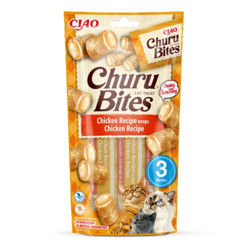 Churu Bites Recompensă pentru pisici cu pui 3x10 g
