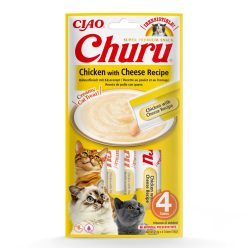   Churu Creamy Recompensă pentru pisici cu pui și branză 4x14 g