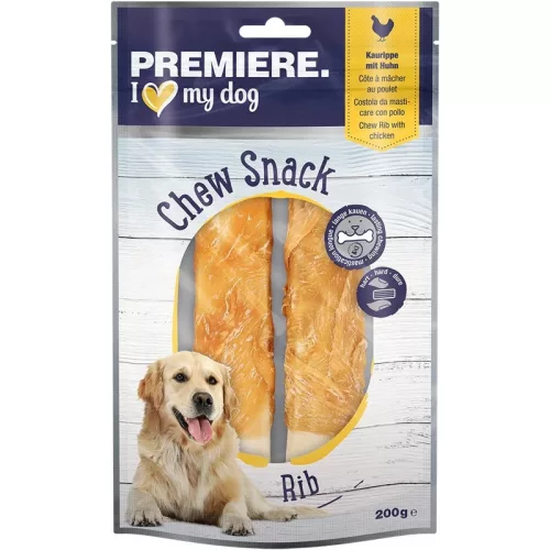 Premiere Chew It Recompense pentru câini, cu vită și pui 200 g