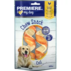   Premiere Chew It Recompense pentru câini, cu vită și pui 120 g