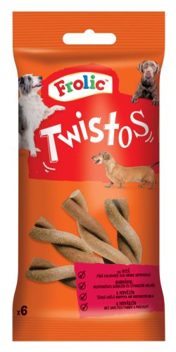 Frolic Twistos recompense pentru câini, cu vită 105 g