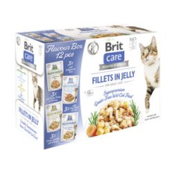   Brit Care Hrană umedă pentru pisici adulte, file in aspic 12x85 g