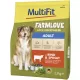 MultiFit Farmlove Hrană uscată pentru câini adulți cu vită și spanac 2,5 kg