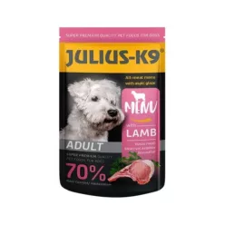   Julius K9 Hrană umedă pentru câini adulți cu miel în aspic 125 g