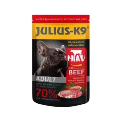   Julius K9 Hrană umedă pentru câini adulți cu vită în aspic 125 g