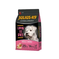   Julius K9 Hrană uscată hipoalergenică pentru câini adulți cu miel și orez 12 kg